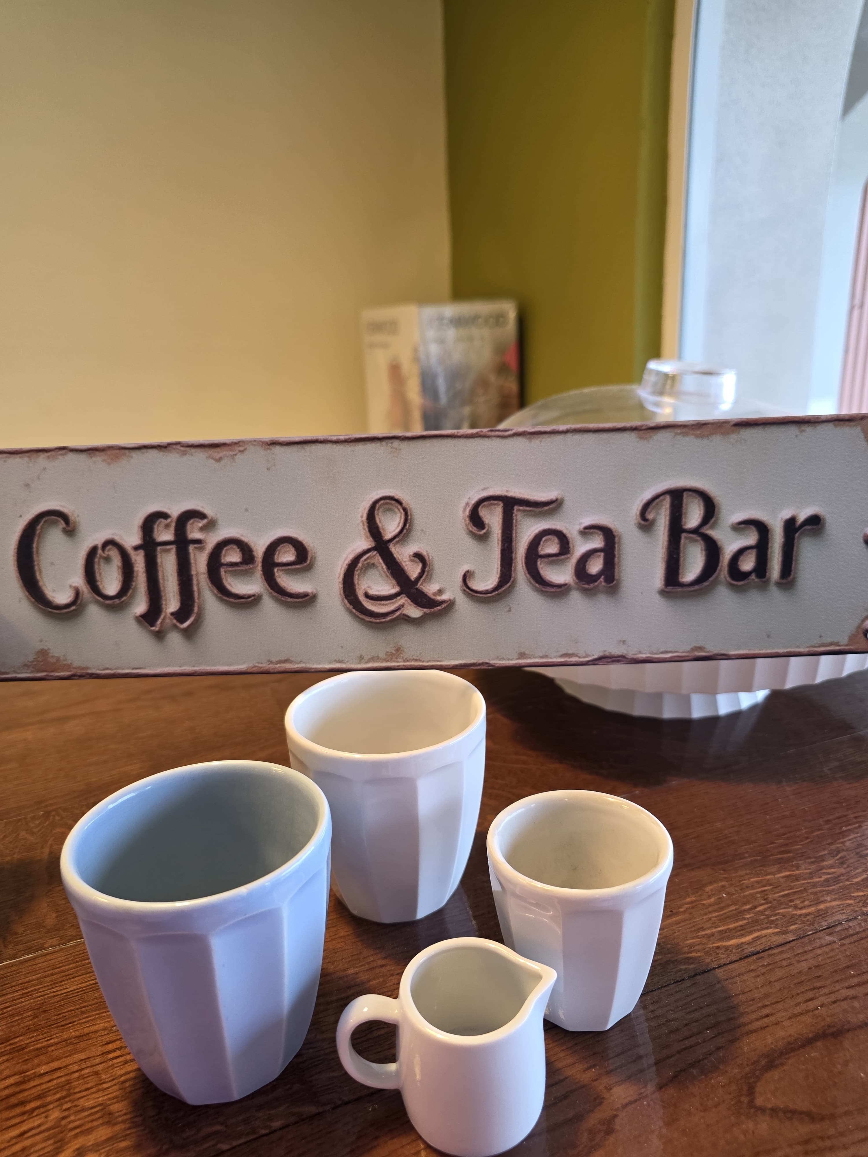 The coffee and tea bar at Namasté