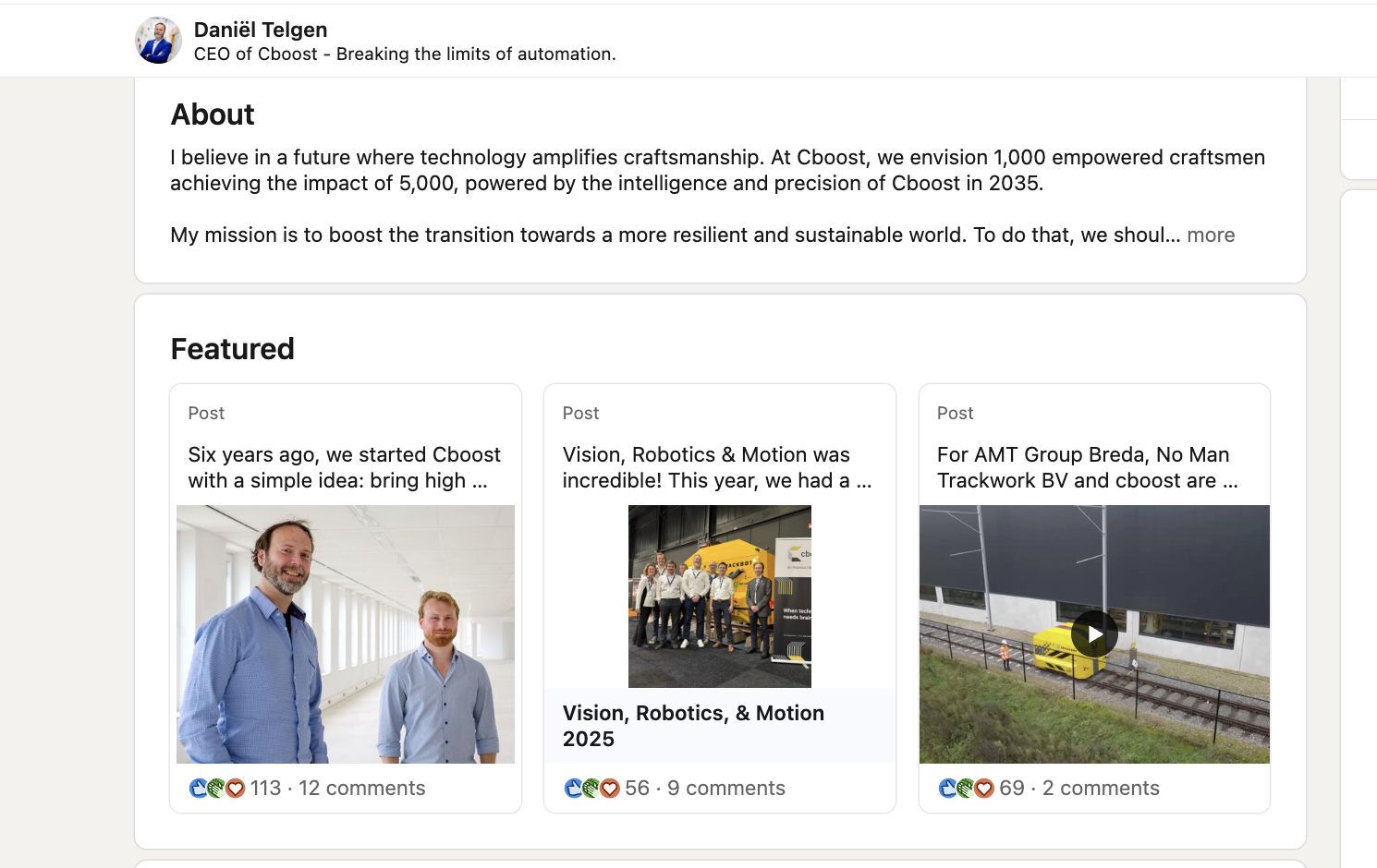 LinkedIn content writing project